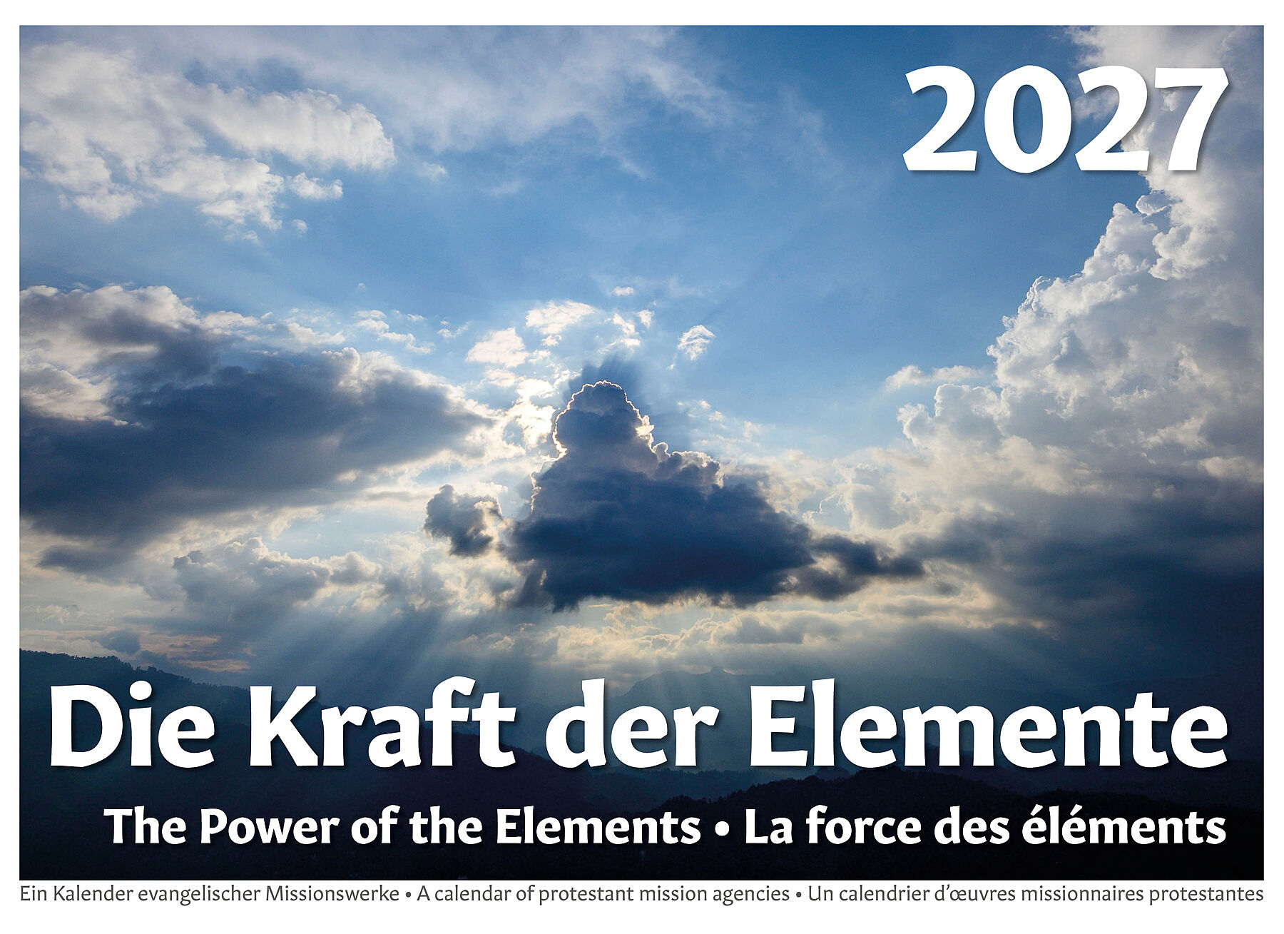 Kalender-Cover: Himmel mit Wolken