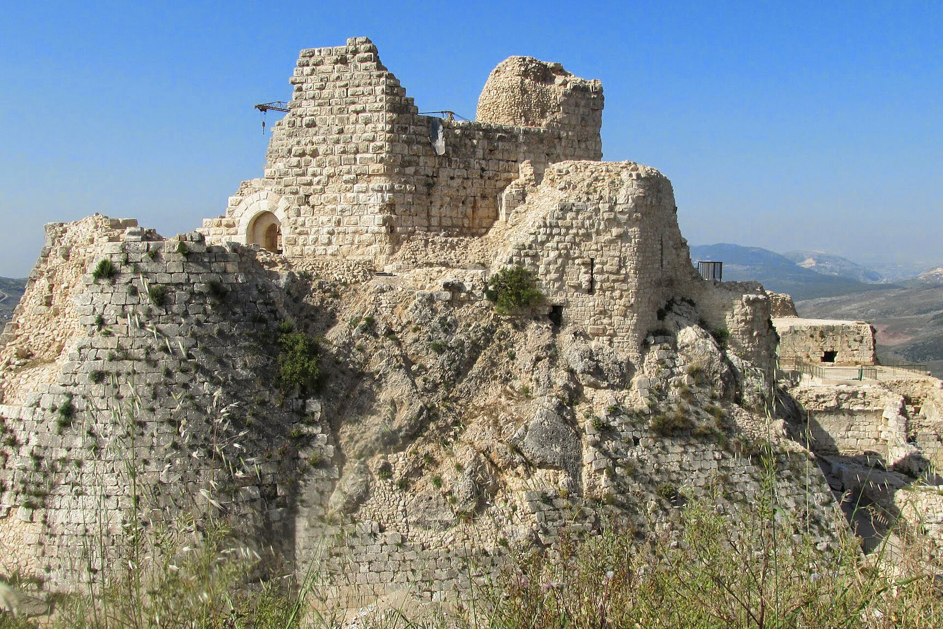 Die Kreuzfahrerburg Beaufort im Südlibanon.